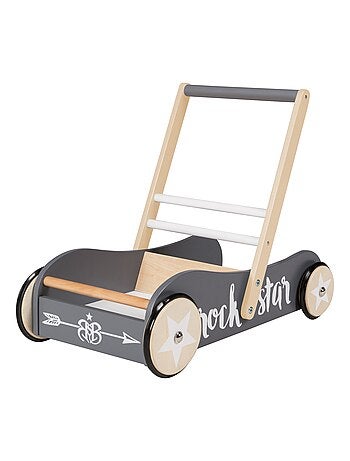 ROBA Primi passi "Rock Star Baby 3" in legno – con freno – altezza maniglia 45 cm