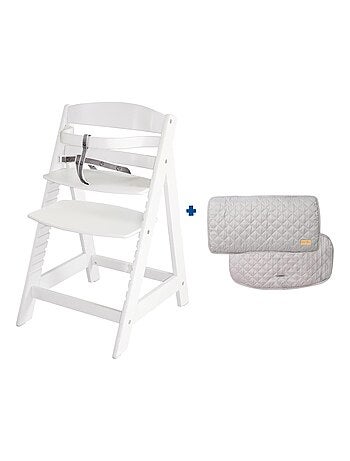 ROBA Seggiolone evolutivo "Sit Up III" + cuscino "Roba Style" – bianco/grigio