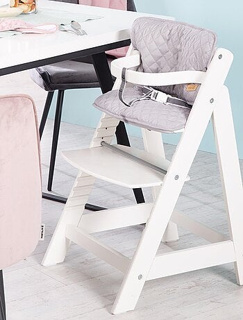 ROBA Seggiolone evolutivo "Sit Up III" + cuscino "Roba Style" – bianco/grigio