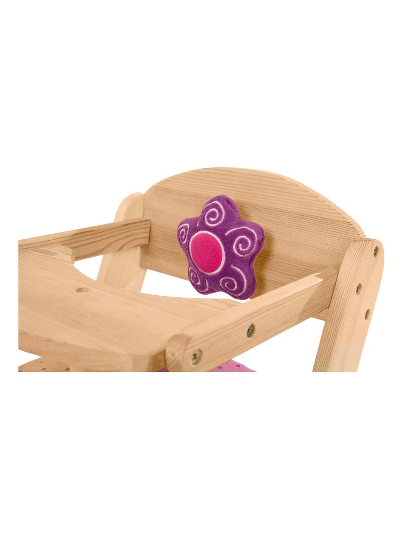 ROBA Seggiolone per bambole "Happy Fee" in legno – da 3 anni Legno naturale - Kiabi