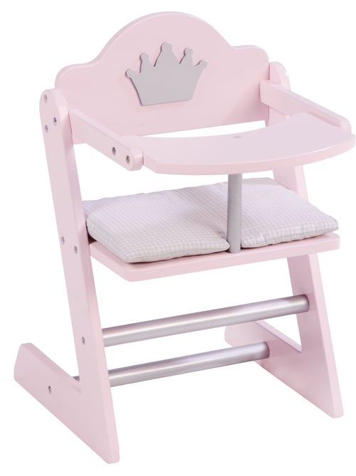 ROBA Seggiolone per bambole "Princess Sophie" in legno – da 18 mesi – rosa/argento - Kiabi ROBA Seggiolone per bambole "Princess Sophie" in legno – da 18 mesi – rosa/argento - Kiabi