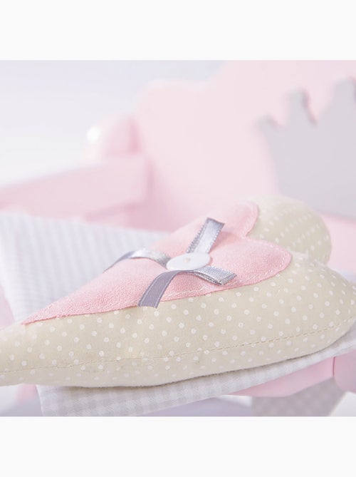 ROBA Seggiolone per bambole "Princess Sophie" in legno – da 18 mesi – rosa/argento - Kiabi