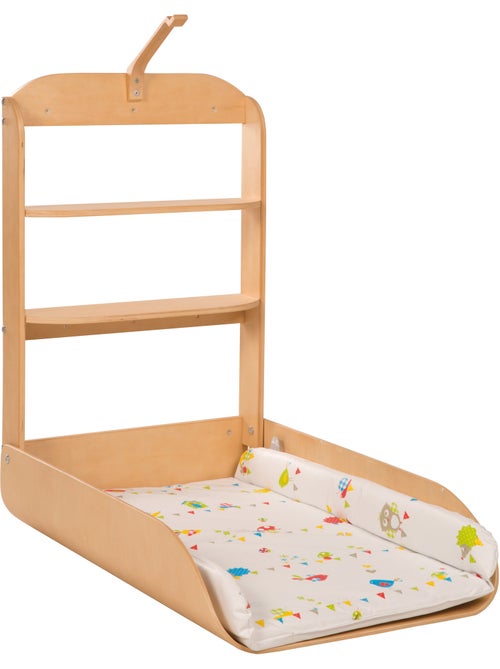 ROBA Tavolo fasciatoio a muro + materassino "Waldhochzeit" – naturale - Kiabi