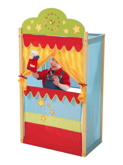 ROBA Teatro dei burattini in legno e tessuto – con supporto - Kiabi