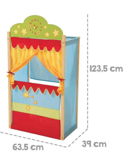ROBA Teatro dei burattini in legno e tessuto – con supporto - Kiabi