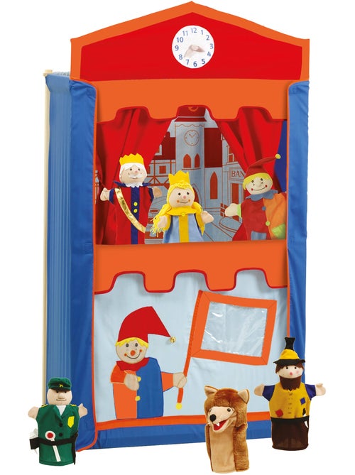 ROBA Teatro dei burattini per bambini + 6 burattini in legno e tessuto – multicolore - Kiabi ROBA Teatro dei burattini per bambini + 6 burattini in legno e tessuto – multicolore - Kiabi