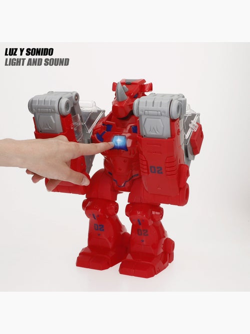 Robot lanciatore di auto teamsterz con luci, suoni e auto in metallo - Kiabi Robot lanciatore di auto teamsterz con luci, suoni e auto in metallo - Kiabi