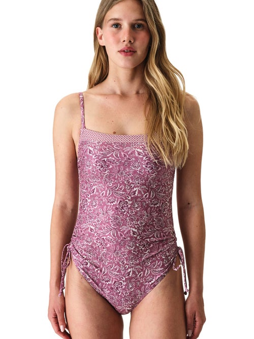 Rosa costume intero senza spalline con ferretto penti - Kiabi Rosa costume intero senza spalline con ferretto penti - Kiabi
