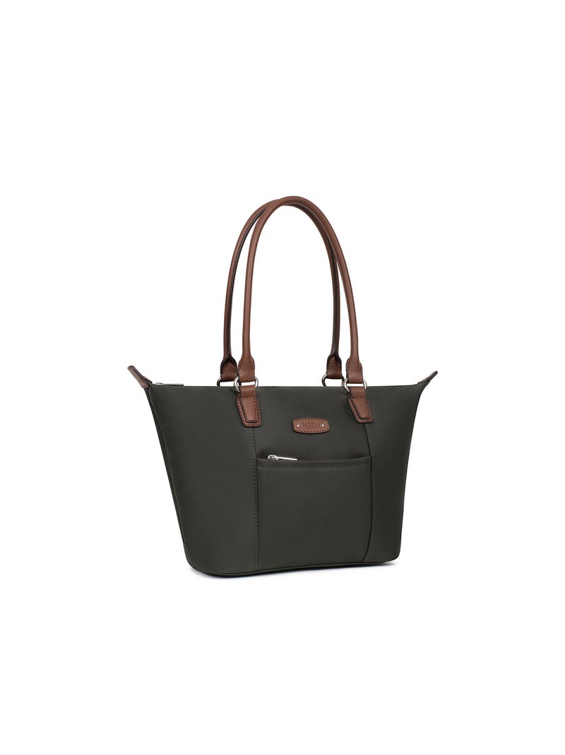 ROSIE - Borsa a spalla tipo cabas Verde scuro - Kiabi
