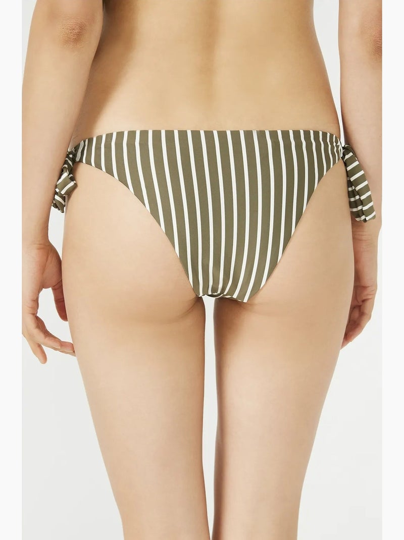 Rossa slip bikini brasiliano penti Cachi - Kiabi