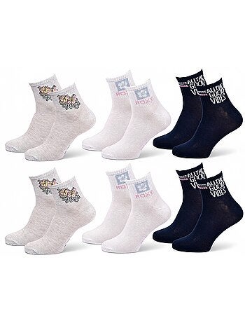 ROXY Set di calzini corti Quarter – Confezione da 6 paia