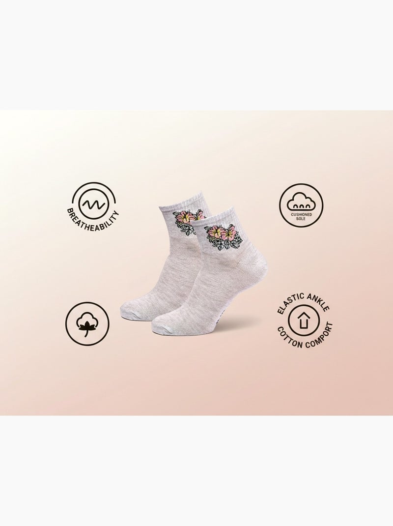 ROXY Set di calzini corti Quarter – Confezione da 6 paia Bianco Grigio Nero - Kiabi