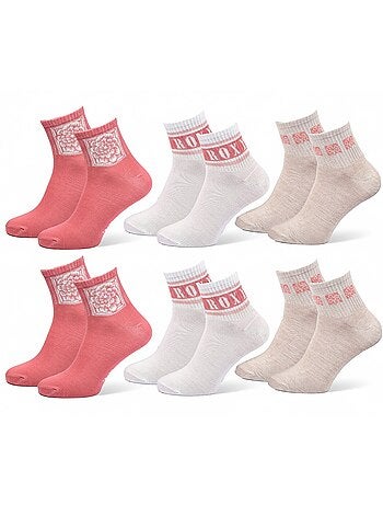 ROXY Set di calzini corti Quarter – Confezione da 6 paia