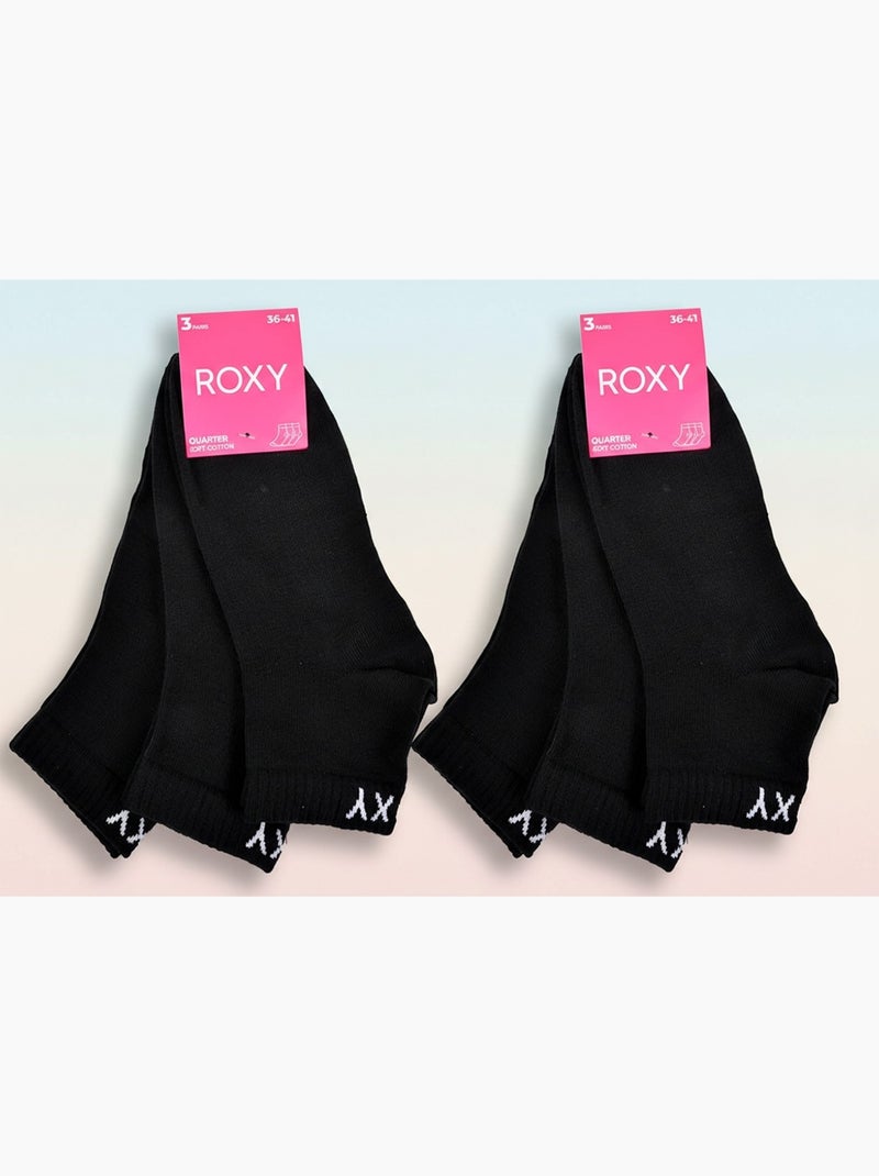 ROXY Set di calzini corti Quarter – Confezione da 6 paia Nero - Kiabi