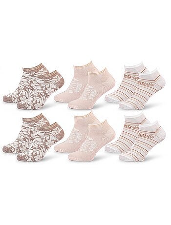 ROXY Set di calzini corti Sneaker – Confezione da 6 paia