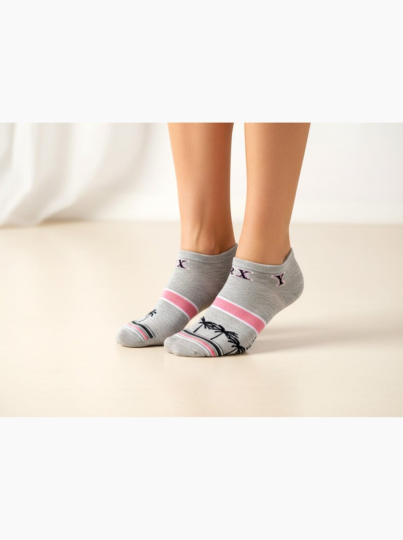 ROXY Set di calzini corti Sneaker – Confezione da 6 paia Grigio bianco blu - Kiabi