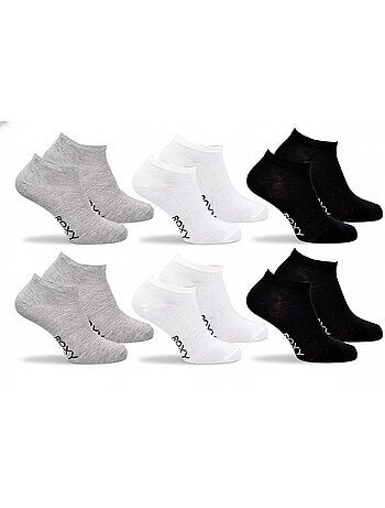 ROXY Set di calzini corti Sneaker – Confezione da 6 paia