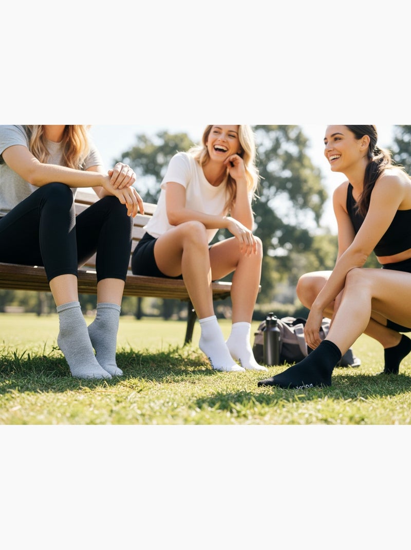ROXY Set di calzini corti Sneaker – Confezione da 6 paia Grigio bianco nero - Kiabi