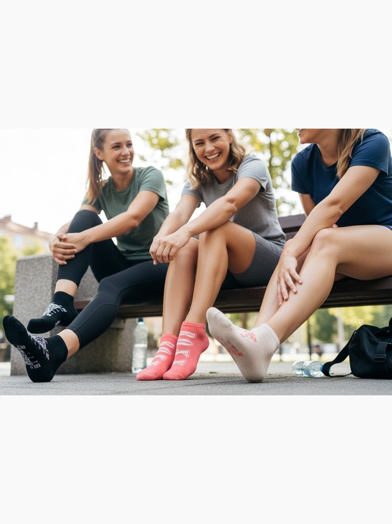 ROXY Set di calzini corti Sneaker – Confezione da 6 paia Nero Beige - Kiabi