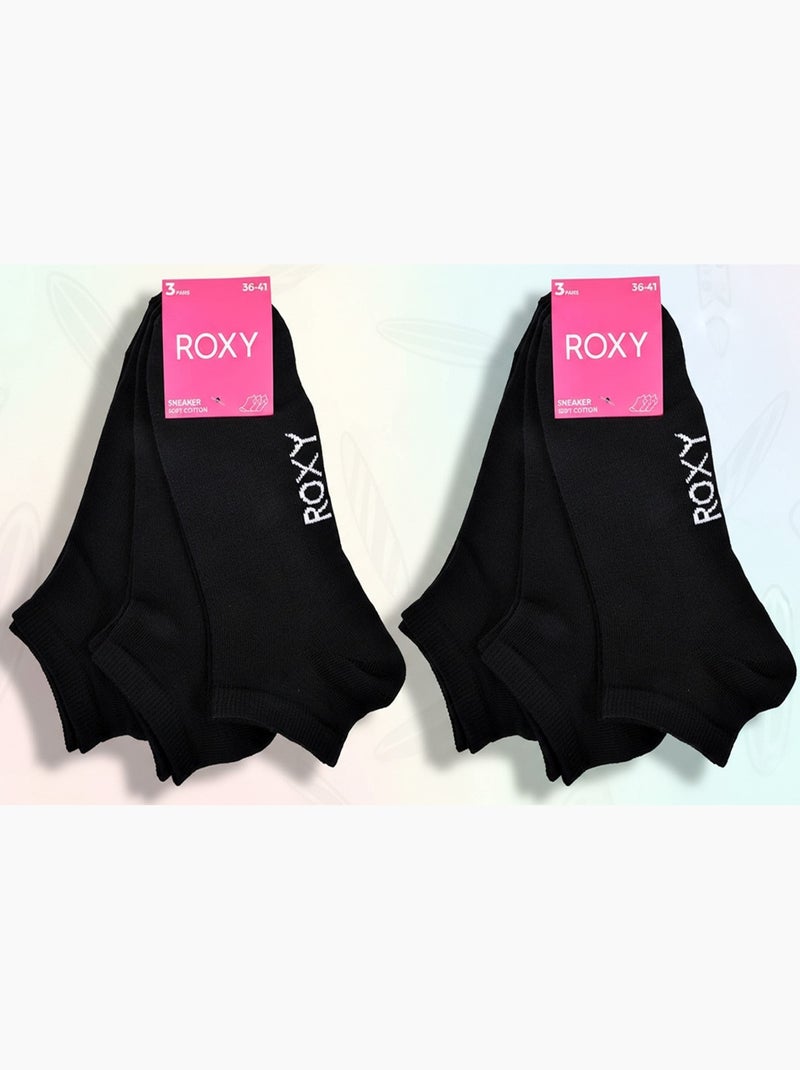 ROXY Set di calzini corti Sneaker – Confezione da 6 paia Nero - Kiabi