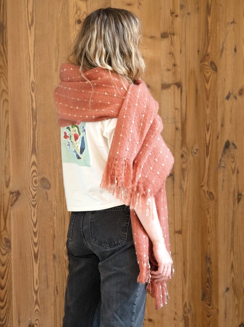 Runner da letto / Stola in mohair a pois - Kiabi