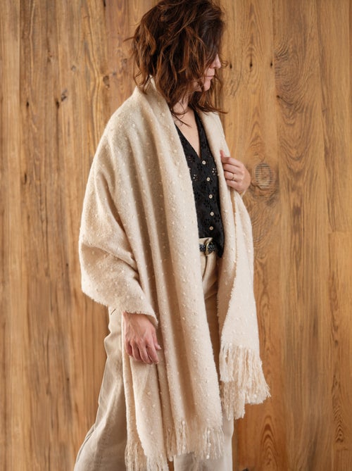 Runner da letto / Stola in mohair a pois - Kiabi