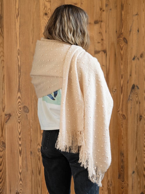 Runner da letto / Stola in mohair a pois - Kiabi