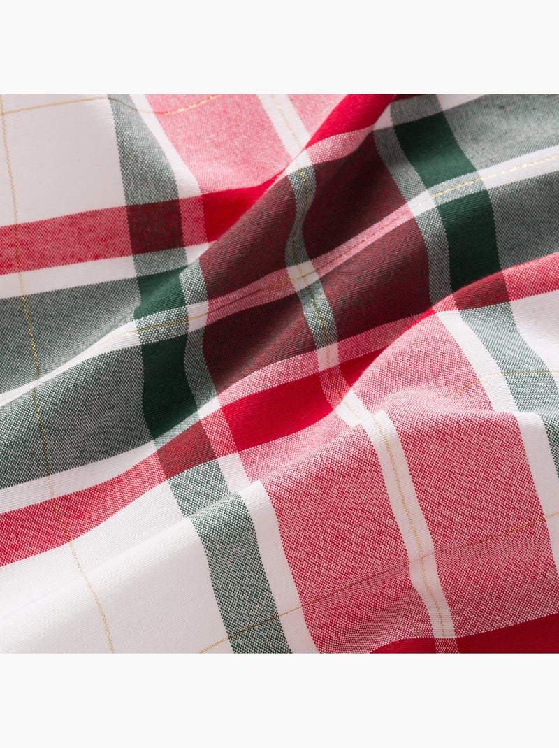 Runner da tavola natale tartan, tessuto, filo dorato, cotone - gamusi. Multicolore - Kiabi
