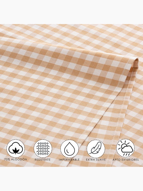 Runner da tavola rettangolare in cotone a quadretti vichy, resistente all'acqua - gamusi. - Kiabi Runner da tavola rettangolare in cotone a quadretti vichy, resistente all'acqua - gamusi. - Kiabi
