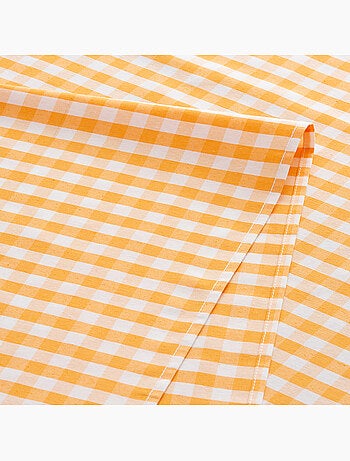 Runner da tavola rettangolare in cotone a quadretti vichy, resistente all'acqua - gamusi.