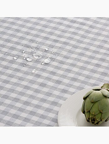 Runner da tavola rettangolare in cotone a quadretti vichy, resistente all'acqua - gamusi.
