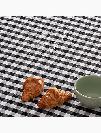 Runner da tavola rettangolare in cotone a quadretti vichy, resistente all'acqua - gamusi.