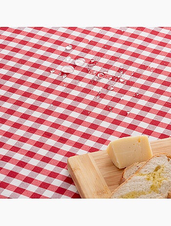 Runner da tavola rettangolare in cotone a quadretti vichy, resistente all'acqua - gamusi.