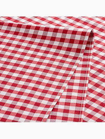 Runner da tavola rettangolare in cotone a quadretti vichy, resistente all'acqua - gamusi.