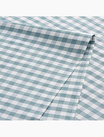 Runner da tavola rettangolare in cotone a quadretti vichy, resistente all'acqua - gamusi.