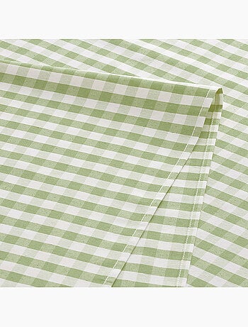 Runner da tavola rettangolare in cotone a quadretti vichy, resistente all'acqua - gamusi.