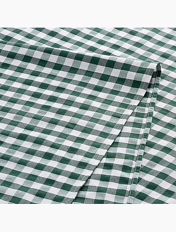 Runner da tavola rettangolare in cotone a quadretti vichy, resistente all'acqua - gamusi.
