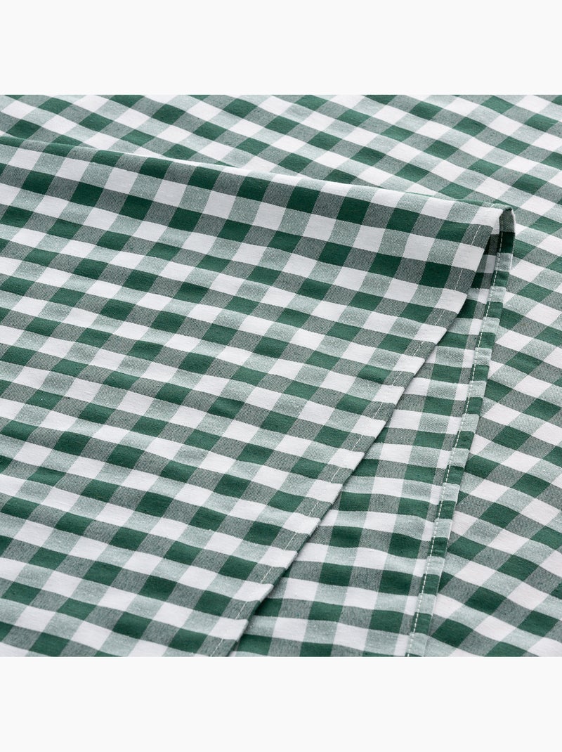Runner da tavola rettangolare in cotone a quadretti vichy, resistente all'acqua - gamusi. Verde - Kiabi