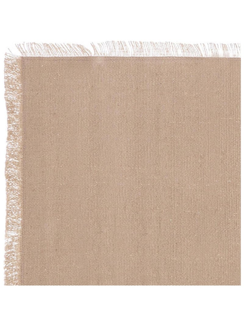 Runner da tavolo con frange Beige - Kiabi