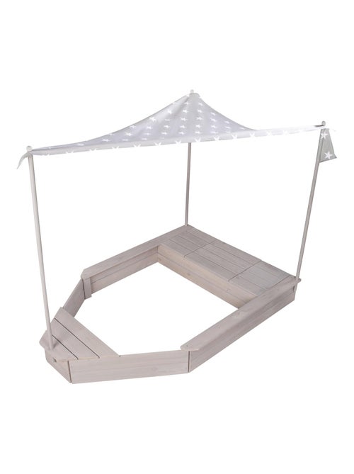 Sabbiera a forma di nave pirata con tettoia e vano portaoggetti – "Roba Outdoor Schiff" - Kiabi