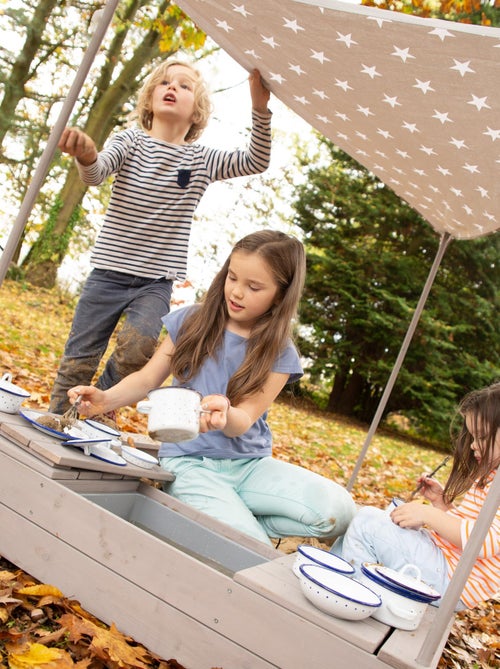 Sabbiera a forma di nave pirata con tettoia e vano portaoggetti – "Roba Outdoor Schiff" - Kiabi