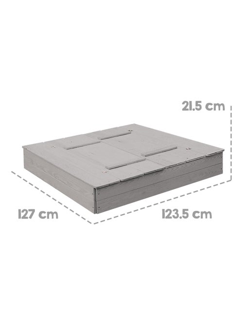 Sabbiera con coperchio convertibile in 2 panche in legno massello – "Roba Outdoor+" - Kiabi