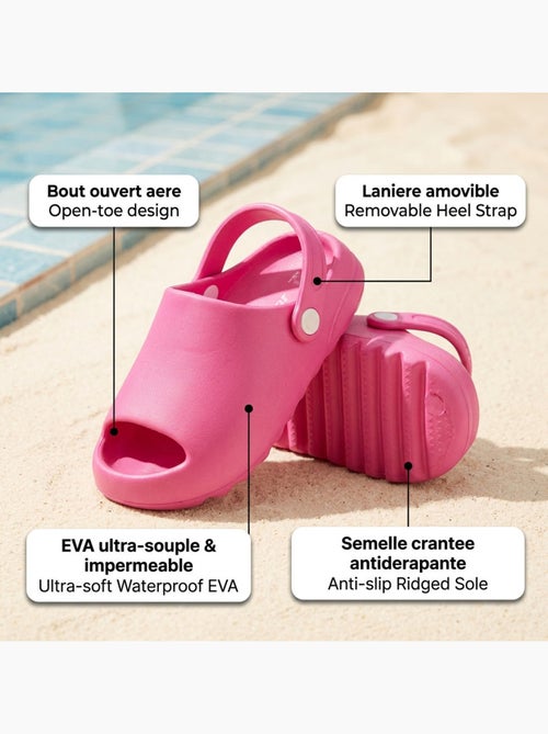 Sabot Bambino OZABI EVA - Punta Aperta - Cinturino Rimovibile - Kiabi Sabot Bambino OZABI EVA - Punta Aperta - Cinturino Rimovibile - Kiabi
