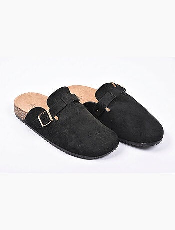 Sabot donna comfort con fibbia regolabile suola sughero ozabi