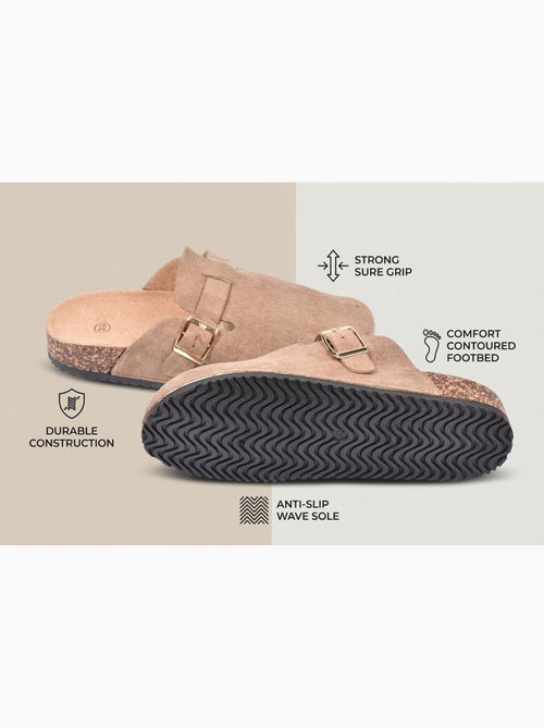 Sabot donna comfort con fibbia regolabile suola sughero ozabi - Kiabi Sabot donna comfort con fibbia regolabile suola sughero ozabi - Kiabi