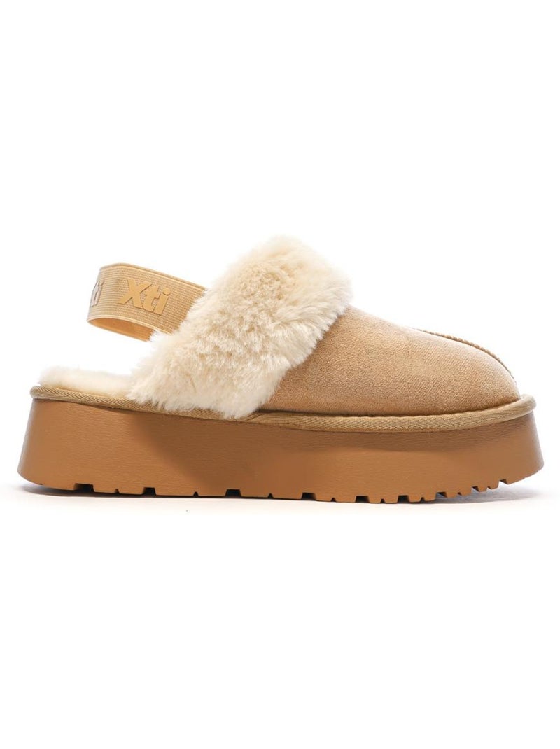 Sabot Donna in Microfibra con Elastico e Fodera Beige - Kiabi
