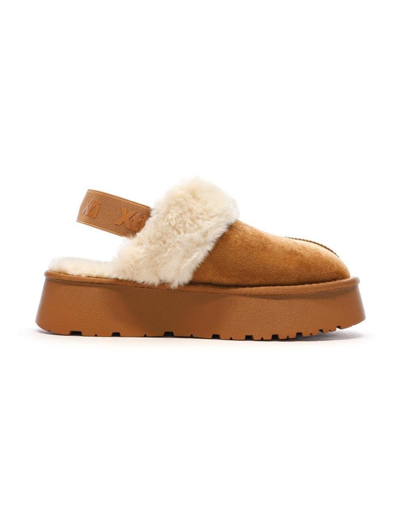 Sabot Donna Invernale in Microfibra con Elastico Cammello - Kiabi