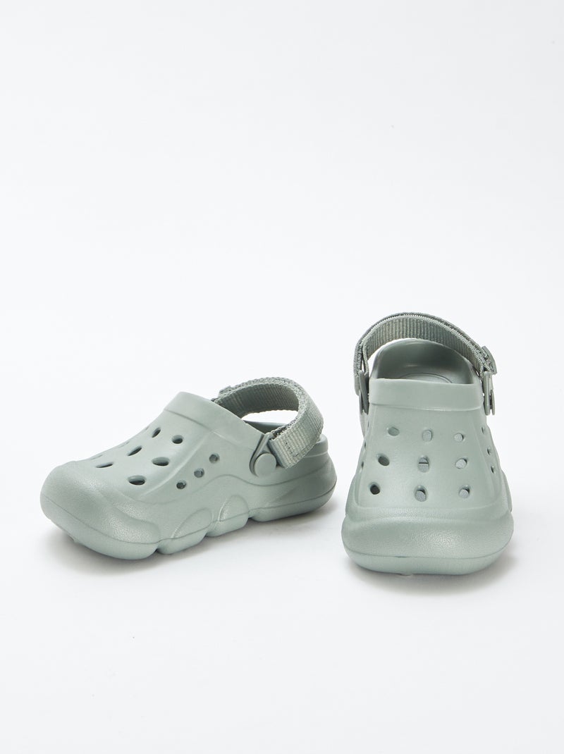 Sabot in plastica preformata con strappi VERDE - Kiabi