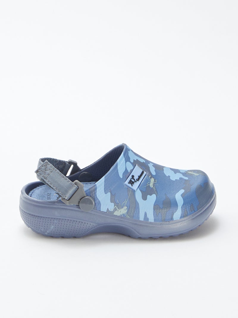 Sabot mimetici in plastica preformata blu - Kiabi