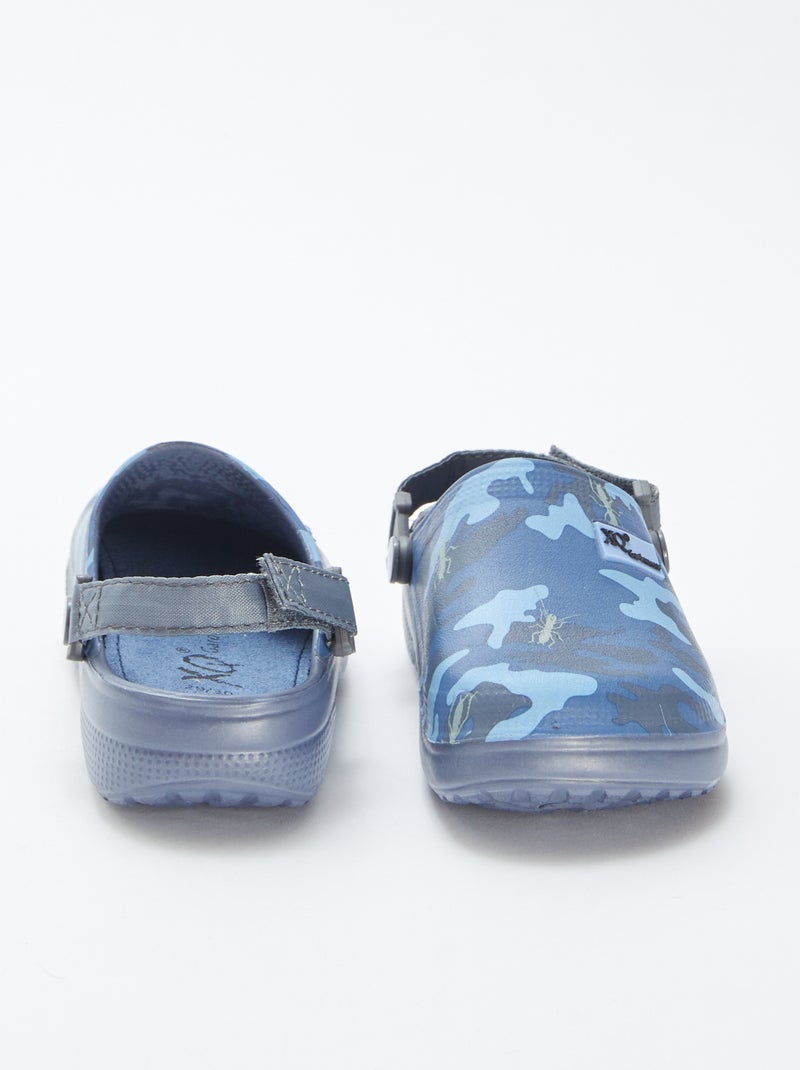 Sabot mimetici in plastica preformata blu - Kiabi